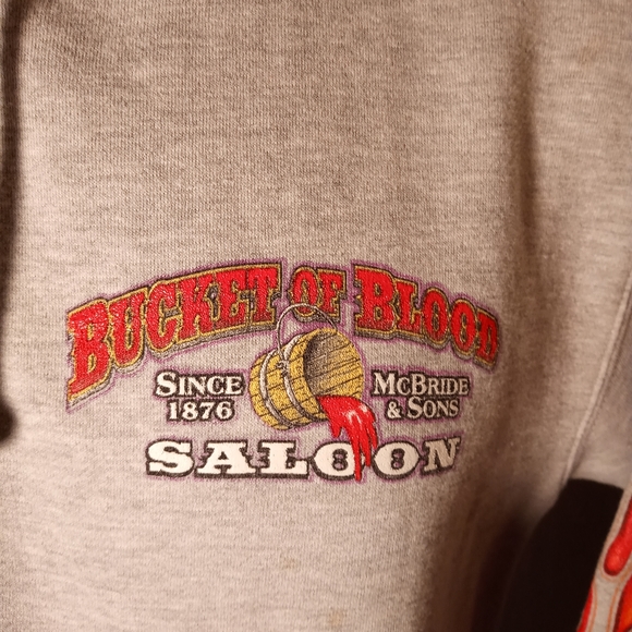 Hoodie Zip-up Fleece Jacket Light Gray - Picture 4 of 8